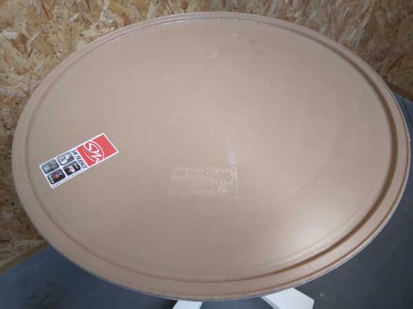 Plateau stratifié moulé pour table de terrasse - ronde - gris clair – Image 2