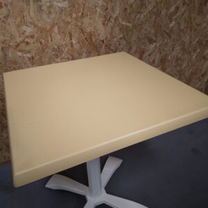 Plateau stratifié moulé pour table de terrasse - carré - jaune paille