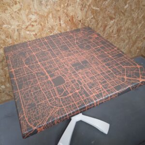Plateau stratifié moulé pour table de terrasse – carré
