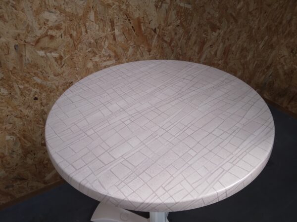 Plateau stratifié moulé pour table de terrasse – rond