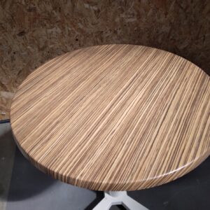 Plateau stratifié moulé pour table de terrasse – rond