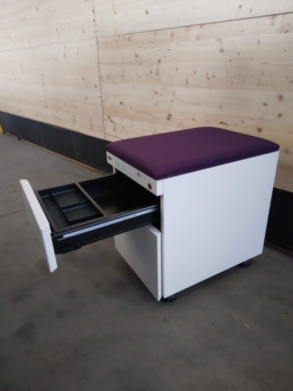 Caisson de bureau Majencia 2 tiroirs (réf : Abidos) – Image 2