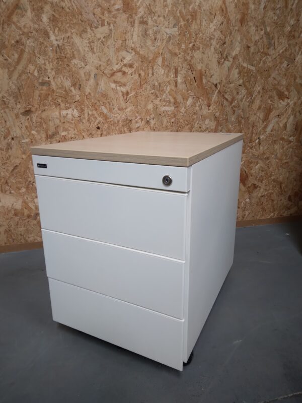 Caisson de bureau Majencia 3 tiroirs sans clef
