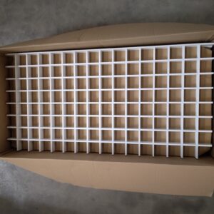 Panneau de plafond aluminium blanc