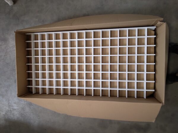Panneau de plafond aluminium blanc