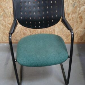 Chaise visiteur vert/noir