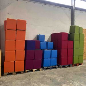 Pouf coloré